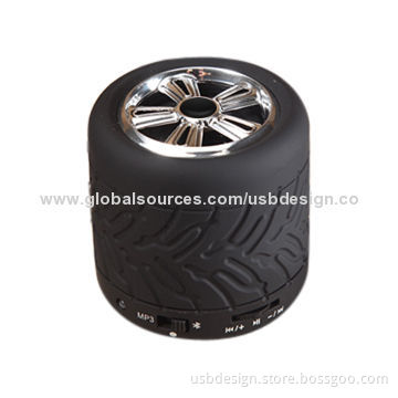 2014 popular round tire Bluetooth speakers